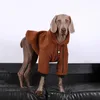 Dog Apparel Jacket Winter Polar Fleece Warm Big Hoodie For Medium Large Clothes Doberman Labrador Coat