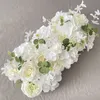 Autres fournitures de fête d'événement Mariage de luxe Rose Fleur Rangée Artificielle Pivoine Hortensia Route Plomb DIY Fond Mur En Plein Air Partie Arc Décor Tir Props 230425