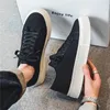 Dress Shoes Canvas Men Women Summer Versatile Student Activism Casual Black Board Cloth Thick Soled Tidal 231124