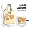 Сумки для покупок «Пеликаны и капибары», очень милые портативные сумки большой вместимости для продуктов, сумка для покупок с изображением диких животных Южной Америки