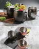 Tasses 18Oz Moscou Mule Cuivre Métal Marteau Point Verre À Vin Tasse En Acier Inoxydable Plaqué Bière Café Tasse Bar ToolMugs