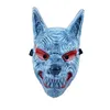 Weiteres Zubehör für festliche Partys: Wolfsmaske, Cosplay, Halloween, Geistergesichtsmasken, Vollgesichtsmaske, LED, lustiger Schrei, Geist, Oni, Dämonentöter, Horrormaskierung für Partys, Herren 231124