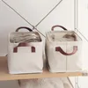 Förvaringspåsar 1pc fällbar korg vikbar linnebox BINS Fabric Organizer för hemmakontorets sovrumsskåp Tvätt Tvätt