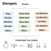 Starsgem Fine Jewelry 925 Sterling Silver Necklace 3mm 4mm 5mm Def Moissaniteテニスネックレステニスチェーン