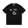 2023 New designer womens t shirt high-end Shirt 2023 Smiling Face Slogan Couple Summer Channel Restricted Item Loose Sleeve