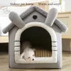 kennels pens Cat /Dog bed Foldable Pet Sleepping Bed removable and washable cat house kennel for dog house indoor cat nest 231124