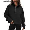 LU-88 Yoga Scuba Half Zip Hoodie Jacket Designer Sweater Women's Define Workout Sport Coat Fitness Activewear New 24s Zipper Sweatshirt Sports Gym Clothes