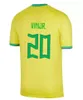 Nowa wersja gracza Przyjazd 2024 Brazylia piłkarska Vini Jr L.paqueta Neymar 23 24 P.Coutinho Richarlison Football Shirt Bruno G. Pele Casemiro Sets Jersey Neymar
