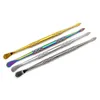 Accessoires Rainbow SS Cire Dab Outil Fumer Double Tête 120Mm Tuyau Bong Tabac Nettoyant Vaporisateur Atomiseur Herbe Sèche Dabber Nail Conc Dhel7