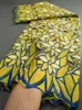 Tecido de renda de algodão africano amarelo nigeriano suíço voile renda na suíça vestidos de alta qualidade material para costurar ty3406 231124