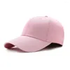 Casquettes de baseball Hommes Femmes Mode Casual Simple Baseball Cap Solide Couleur Coton Chapeau Noir Rose Blanc Vin Rouge Bleu Snapback Vente 2023