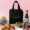 Kühlakkus/Isothermische Taschen PURDORED 1 Stück Tragbare Streifen-Lunchtasche für Frauen Lebensmittel Picknick Kühlbox Isolierte Tragetasche Behälter Bento-Taschen-Organizer J230425