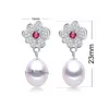 Brincos de candelim de alta qualidade Brincho de prata 925sterling para mulheres Moda de água doce Natural Weddge Jewelry WeddingDangle D