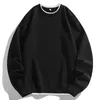 Felpe con cappuccio da uomo 2023 uomo O-Collo di base maschile casual allentato Harajuku con cappuccio felpe a maniche lunghe tinta unita streetwear pullover