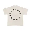 Designer Luxury kanyes Classic Gothic circle letter-printed short sleeve T-shirt for men and women