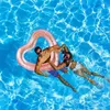 Schwimmweste-Boje-riesiger aufblasbarer Schwimmer für erwachsene Pool-Party spielt herzförmiges Pool-Schwimmer-Liegen-Rohr aufblasbares Pool-Rohr-Spaß-Strand-Party J0424