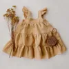 Clothing Sets Baby Clothes Girl Dress Summer & Spring Linen Cotton Newborn Sleeveless Kids