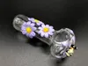 Vintage Honeybee Rose Folwer Glass Smoking Pipe Calidad cachimba bong Original Glass Factory Made puede poner el logotipo del cliente por DHL UPS CNE