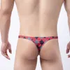 Tongs et slips taille basse Sexy Jockstrap U pochette Tanga Hombre Bikini G cordes Plaid string hommes Lingerie Y