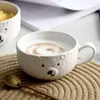 Dinnerware Sets Cute Bear Cutlery Ceramic Bowl Plate Plates Bowls Breakfast Milk Cup Cartoon Tableware Coffee White Dinner Set