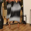 Traje de baño para mujer Playa Cubrir Traje de baño Mujeres Playas Salidas para el Ins 2023 Cuello Sin espalda Sexy Slim Fit Vestido Imprimir Poliéster Saida