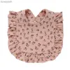 Slabbetjes Spuugdoekjes Koreaanse stijl Babyvoeding Kwijlslab Ruche Bloemen Zuigelingen Speekselhanddoek Zachte katoenen spuugdoekje voor pasgeboren peuter Kinderslabbetjes NewL231126