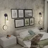 Lampes murales Nordic Led Lamp Switch Hexagonal Bedroom Decor Light For Applique Mural Design