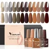 Nagelgel 12 stcs/kit rubberen basisjas jelly semi permanent venalisa gel nagellak prachtige kleur afwezig van UV Led Branded Box VIP cadeau 231124