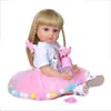 Lalki npk 50 cm pełne ciało miękkie silikonowe słodkie twarz Reborn Toddler Baby Girl Doll Birthday Dift Wysoka jakość 231124