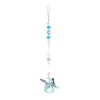 Decorações de jardim Bolterfly Ball Ball Decorativa de metal pendurado Suncatcher pingente espumante Janela de casa Decoração ao ar livre