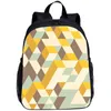 学校のバッグ幾何学的なライン子供用バックパックキッズミニ男の子の女の子に適したブックバッグ16インチ旅行軽量