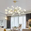 Chandeliers Modern Firefly LED Chandelier For Living Room Bedroom Tree Branch Pendant Lamp Hanging Luminaire