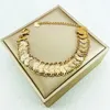 Strand 24k Gold Plated Coin 9MM Dubai Women Jewelry Bracelet Middle East Muslim