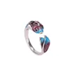 Cluster Ringe Vintage Lucky Koi Fisch Cyprinoid offener Ring für Frauen Mode Silber Farbe Kupfer Metall weibliche Partei Schmuck Geschenke