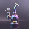 Heet verkopende nano -platen waterpijpglas olie brander bongwaterleidingen kleurrijke recycler dab rig bongs voor het roken van kleine bubbl -catcher met mannelijke glazen olieverbranderpijpen