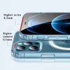 Original Quality Magnetic for Iphone 15 14 13 Pro Max Magsafe TPU Anti Yellow Transparent Clear Phone Case