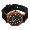 Wristwatches Fastion Ladies Wood Watches With Genuine Leather Straps