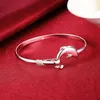 Bangle Selling smycken Fashion Trend Silver Plated Love Patronus Single Line Dolphin Armband For Women Accessories Gift