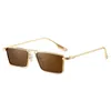 Occhiali da sole Simple Driving Men And Women's Fashion Ocean Piece Metal Frame Designer Shades For WomenOcchiali da sole