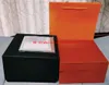 Whoalesale Najlepsze pudełka zegarkowe Pam 1950 Watches Oryginalne papiery pudełkowe Karta gumowe opaski śrubokręta drewniana torebka pomarańczowo