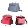 Backpacking Packs Picnic Bag Insulated Thicken Insulation Bags Leakproof Carrying Storager Kitchen Travel Lunch Tableware Camping Red W0425