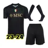 23 24ナポリサッカージャージーマグリアナポリ2023 2024 Zielinski Kvaratskhelia Man and Kids Football Shirt Osimhen Lozano SSC Napoli Maillot