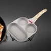 Padelle per uova Padella 2 tazze con manico antiscottatura Sandwich Maker Cottura multifunzione per ristorante Camping Salsiccia Cucina domestica