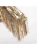 Giacche da donna Nappa Paillettes Estate Autunno Streewear Rock BF Retro Capispalla riflettente argento a maniche lunghe 230424