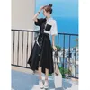 Robes décontractées Midi couleur bloc robe de soirée femmes vêtements vêtements de bal pour femme femmes jupe basique Y2k Streetwear Harajuku urbain