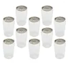 Geschirr-Sets 10 Stück Milchteebehälter Schüttelflaschen Sichere Saftaufbewahrungsbehälter PET Leeres kreatives Getränk Die Verpackung