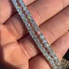 Hip Hop Iced Out Chain Pass Diamond Tester GRA 925 Sterling Silver Def 3mm Moissanite Diamond Tennis Bracelet