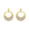 Pendientes de aro Mafisar Diseño Único Color Dorado Circón Delicado Geometría Irregular Mujeres Joyería de Moda Charm Joyería Diaria Regalo de Fiesta de Boda