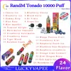 100% Original Randm Tornado Puff 10000 engångsvape Pen E Cigarettinladdningsbart batteriets luftflödesstyrning Mesh Spole 20 ml 10k Big Vapor Kit Autentic 10k