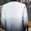 メンズジャケット春秋のポリエステルメンズコートスタンドカラー長袖カーディガンポケットスリムプリントファッションカジュアル